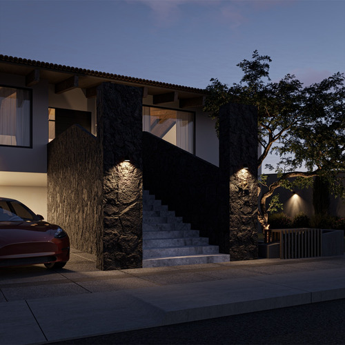 Luminaria Arbotante Para Exterior Ip65 Ml-2405 6w