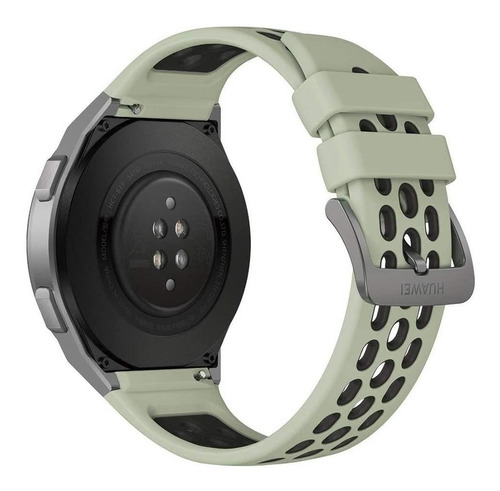 Imagen 3 de 4 de Huawei Watch GT 2e 1.39" caja 46mm de metal y plástico stainless steel, malla mint green de tpu HCT-B19