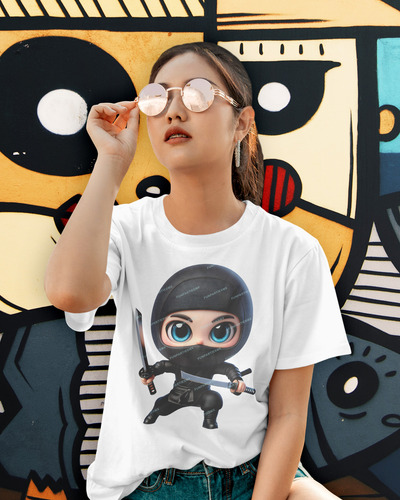 22 Imágenes Png Ninjas En Caricatura Tipo Chibi, Pegatinas