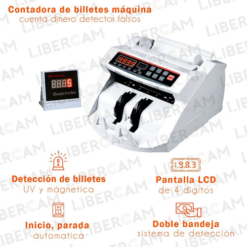 Contadora De Billetes Máquina Cuenta Dinero Detector Falsos