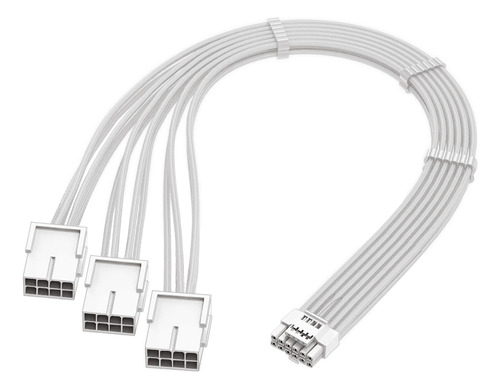 Adaptador Pci-e 5.0 12vhpwr 16 Pinos Para 3 X 8 Pinos 6+2 Br