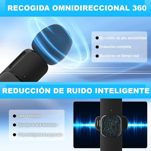 Micrófono Inalámbrico Para Android Lavalier Solapa Usb-c C