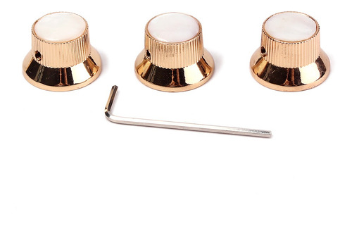 Imagen 3 de 6 de 3pcs Tiradores Volumen Tono Control Velocidad Guitarra