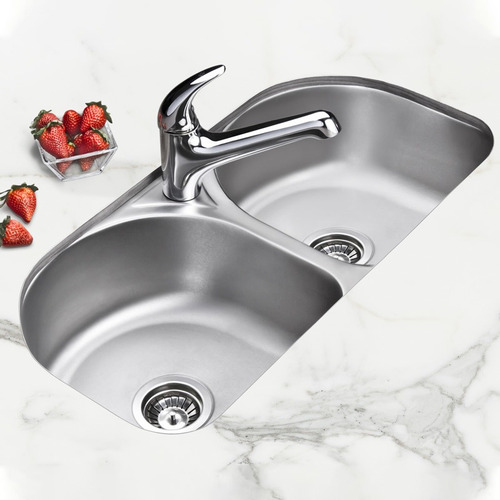 Imagen 3 de 4 de Bacha Cocina Mi Pileta 605 Doble Acero Inox Ahora12 Cuotas