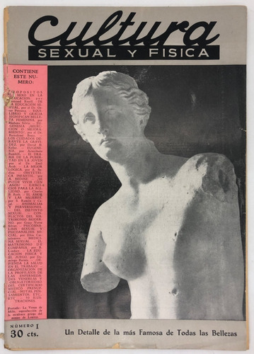 Revista Cultura Sexual Y Fisica N° 1 Agosto 1937