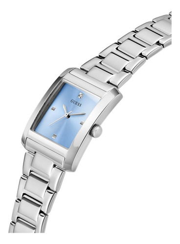 Reloj Guess Azul Bonnie Mujer Acero Inoxidable Correa Plateado Bisel Plateado
