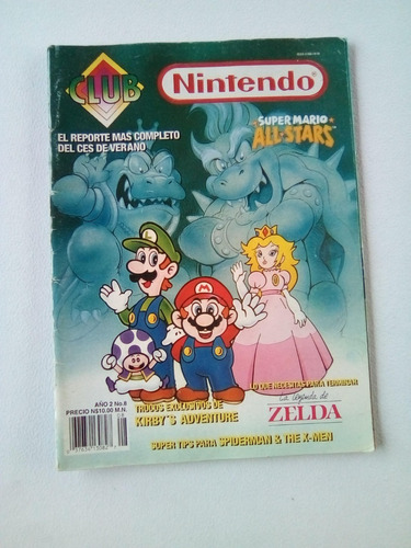 Revista Club Nintendo Año 2 Num 8 All Stars Incluye Poster