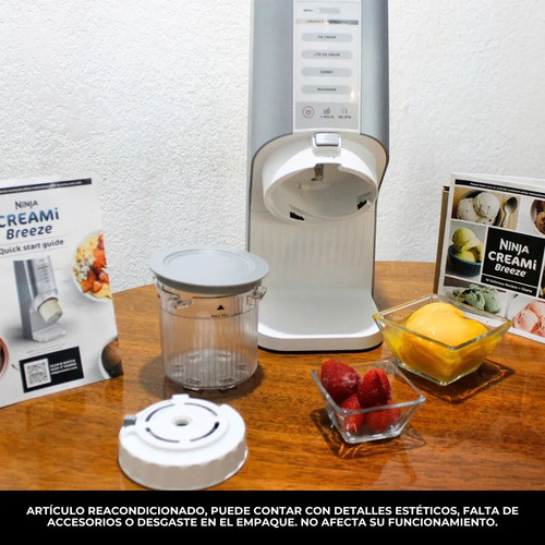 Máquina De Helados Ninja Creami Breeze 5 En 1 Renewed Blanco 60 Hz