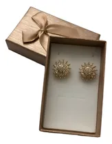 Comprar Aretes Girasol Mujer Giratorio Joyeria Elegantes Caja Regalo