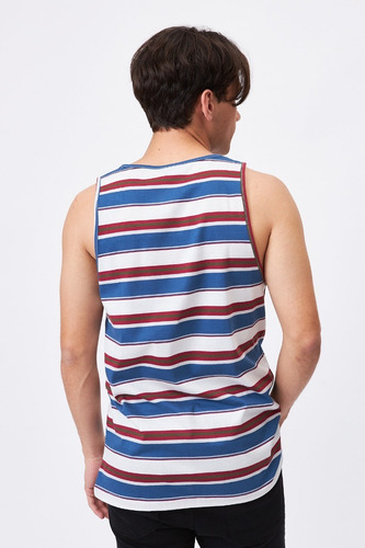 Imagen 4 de 7 de Musculosa Dreamless Stripe Rvca Hombre