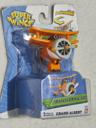 Grand Albert Super Wings Transforma Bots Figura 6cms