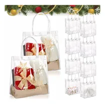 Comprar 10pcs Bolsas De Regalo De Pvc Transparente Con Asas
