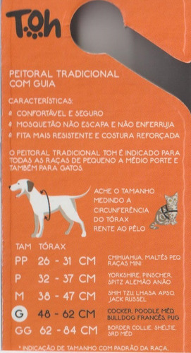 Imagem 7 de 7 de Conjunto Peitoral E Guia Tamanho G Azul Noronha Toh Dog