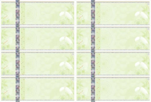 2000 Ingressos De Segurança Papel Moeda 150x50mm 08 P/ Folha