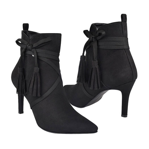 Botas Stylo 914-1- Suede Negro 