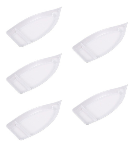 Plato Con Forma De Barco De Sushi, 5 Unidades, Para Frutas