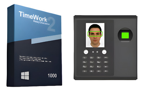 Reloj Checador Biometrico H10 Para Uso Con Timework Negro