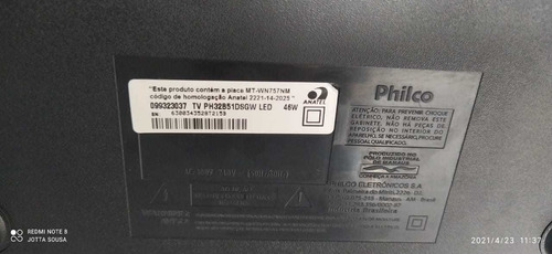 Imagem 1 de 1 de Placa Tv Tela Quebrada Philco