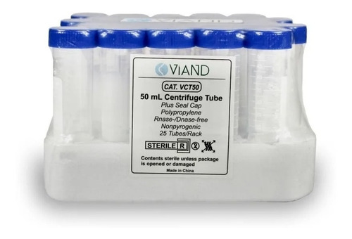 Tubo Para Centrifuga 50ml Pk/25 Viand