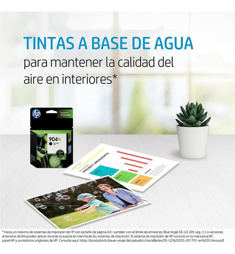Cartucho De Tinta Hp 904xl Color Negro De 21.5 Ml