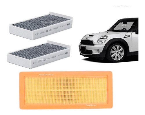 Kit Filtros Aire + Polen Mini Cooper 1.6 Xv 2007 Al 2010