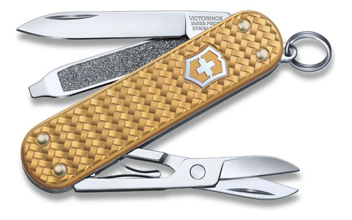 Cortaplumas Victorinox Classic Precious Alox Collection. Color Dorado