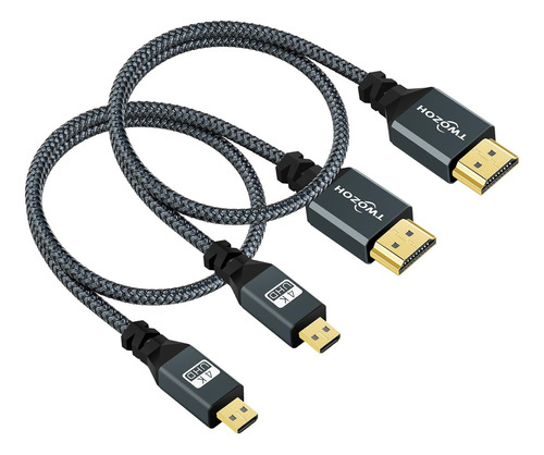 Cable Micro Hdmi A Hdmi De 1 Pie, Paquete De 2 Unidades, Cab