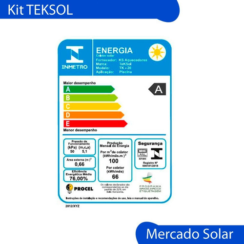 Climatizador Completo Piscina Solar Pileta Kit 48 M2 Teksol