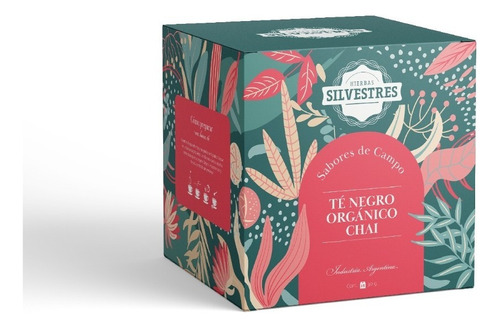 Té Negro Orgánico Chai - Hierbas Silvestres X 15 Saq