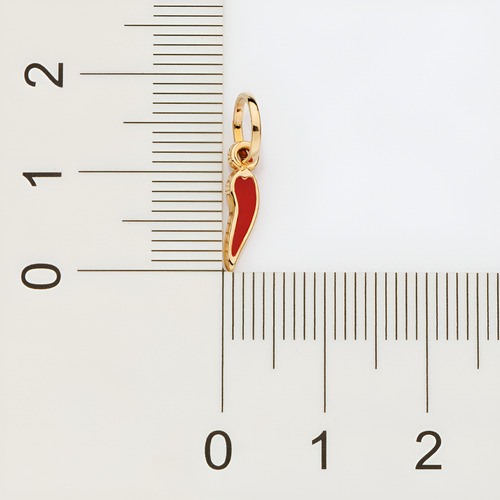Pingente Pimenta 18k Com Aplicação D 542741 Rommanel Cor Vermelho