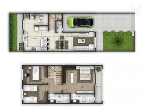 Imagem 16 de 18 de Sobrado Com 3 Dormitórios À Venda, 144 M² Por R$ 679.000,00 - São Braz - Curitiba/pr - So0312