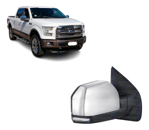 Espejo Derecho Ford F150 2015 2018 C/luz De Punto Ciego