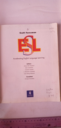 Esl Acelarating English Language Learning 3 Scott Foresman (Usado)