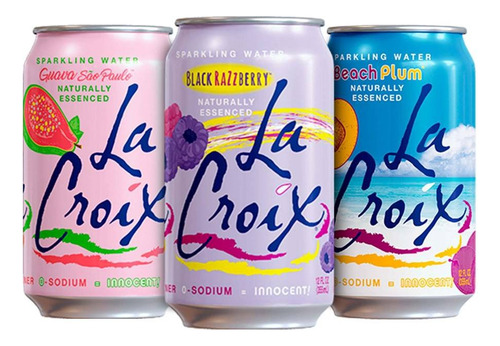 Agua Mineral Lacroix Mixpack 355ml 24 Pza Sabores Surtidos