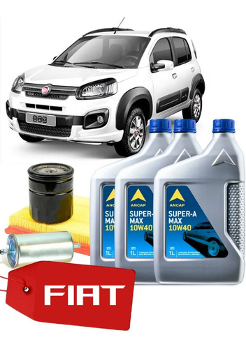 Service Cambio De Aceite Camioneta Fiat Uno Way Filtros 