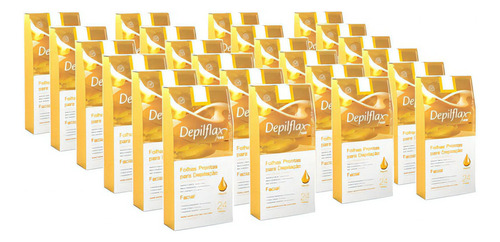 576 Folhas Prontas Depilação Facial Depilflax Natural