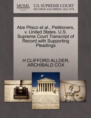 Libro Abe Plisco Et Al., Petitioners, V. United States. U...