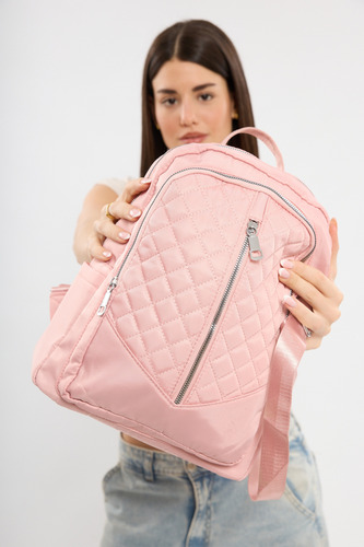 Mochila Colores Mujer Urbana Moda Nueva Importada Viaje Rosa Cuadros