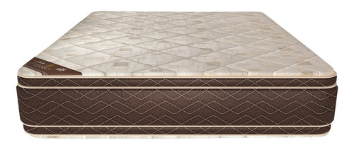 Colchón Gani Eliseo 2 Plazas 190x140 Resortes Color Beige