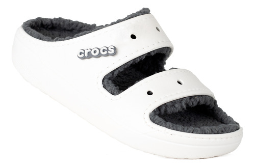 Sandalias Crocs Classic Cozzzy Unisex Moda Blanco
