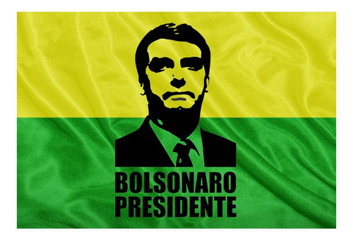 Bandeira Bolsonaro Presidente Brasil 1,50x0,90m Gigante!