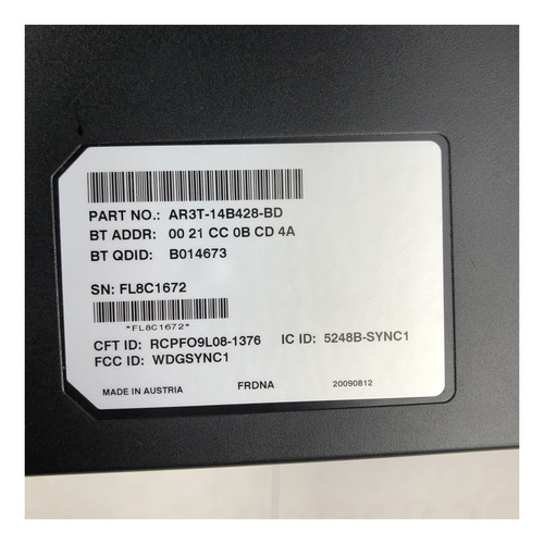 Modulo De Comunicación Sync Ford Mustang 2010 V6 4.0 (Usado)
