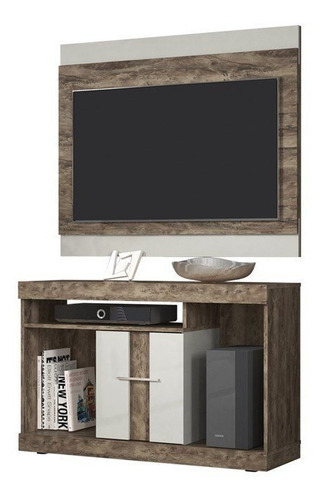 Televisor San Diego Smart Rustic de 43 pulgadas con color rústico/blanco roto