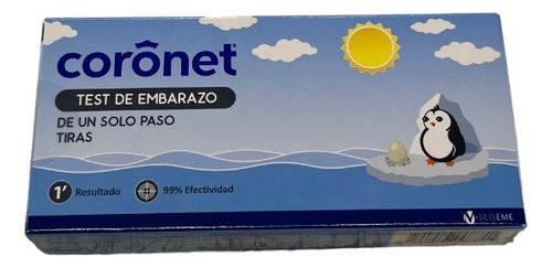 Test De Embarazo Coronet Tiras Un Solo Paso 10 Unidades
