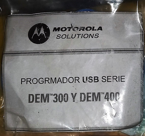 Imagen 2 de 4 de Motorola Pmkn4147a Cable Programacion Bases Dem300-400
