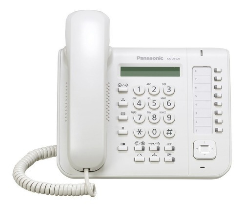 Telefone digital Panasonic Kx-DT521 com 8 teclas programáveis