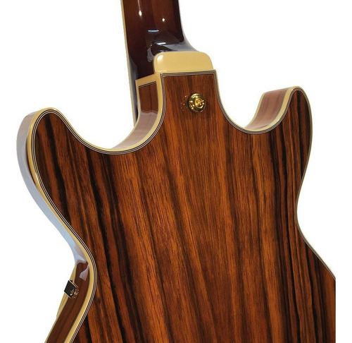 Guitarra Ibanez Artcore Expressionist AM93me Nt Color Macassar, material de escala de jacarandá, orientação à direita