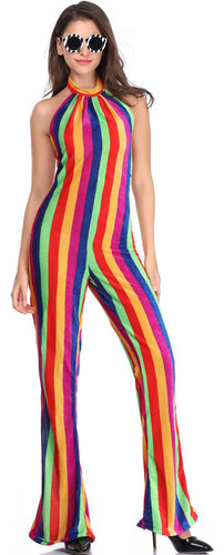 Mono M-xl Con Estampado De Rayas Para Espectáculos