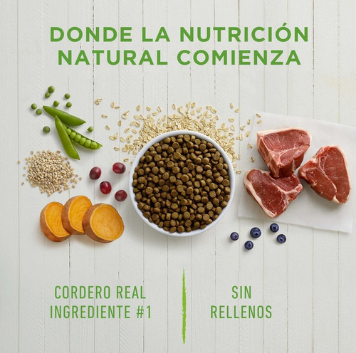 Imagen 3 de 5 de Croquetas Instinct Be Natural Cordero 10.8 Kg Perros Adultos