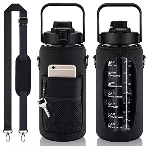 64oz Water Bottle With Sleeve